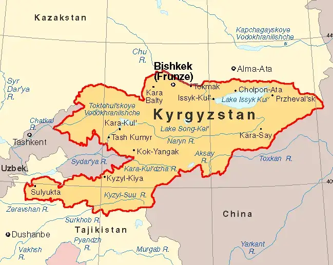 Kyrgyzstan Map